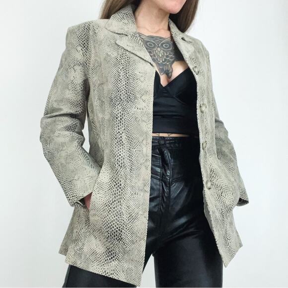 Vintage Deadstock Genuine Leather Snakeskin Jacket - Picture 8 of 13